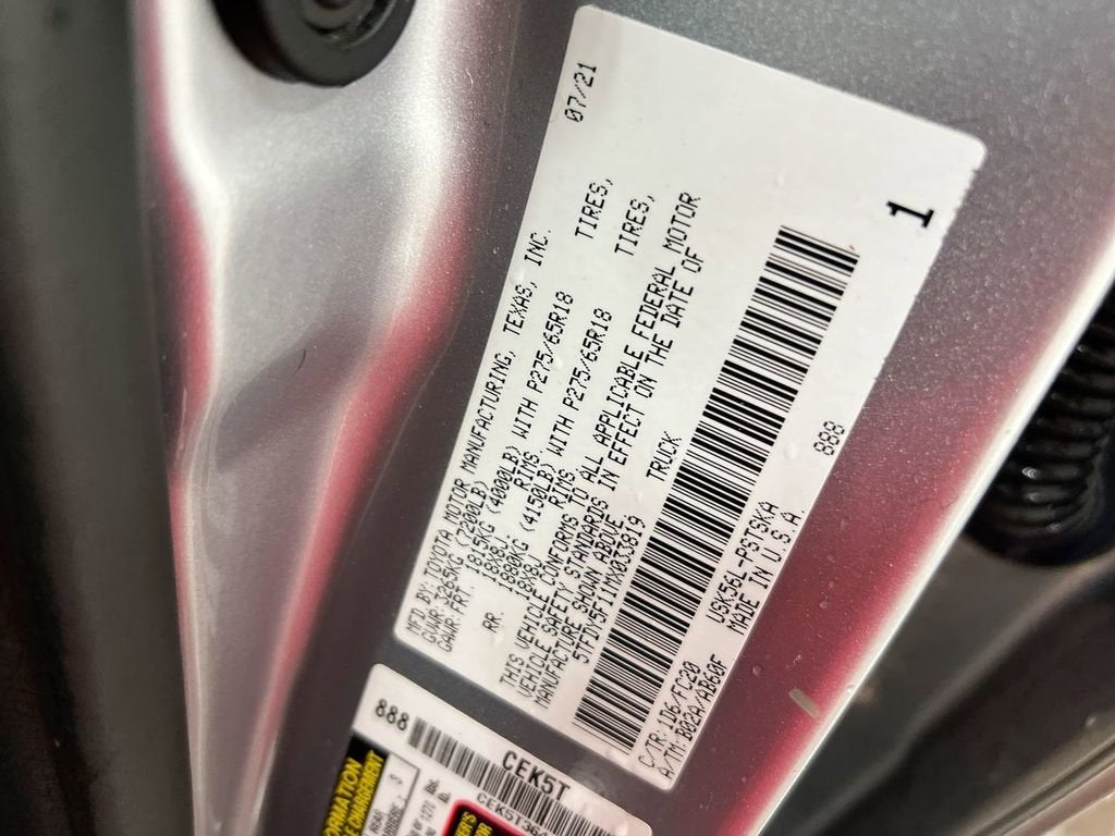 2021 Toyota Tundra 4WD SR5