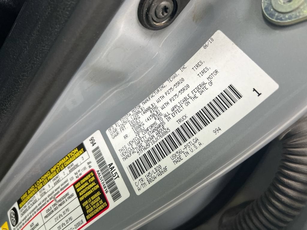 2018 Toyota Tundra 4WD SR5