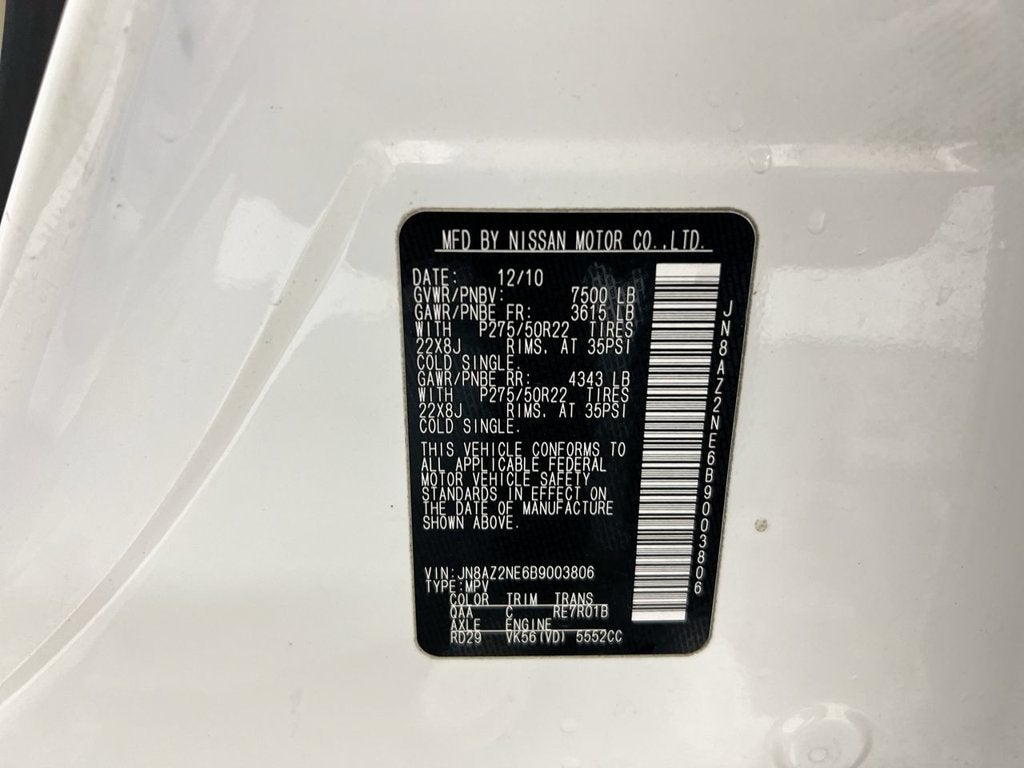 2011 INFINITI QX56 7-passenger