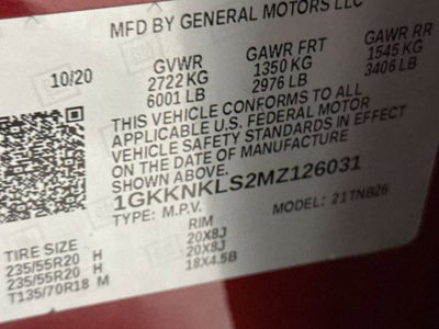 2021 GMC Acadia SLE