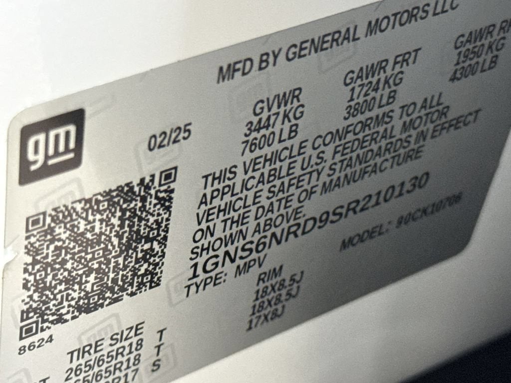 2025 Chevrolet Tahoe LT