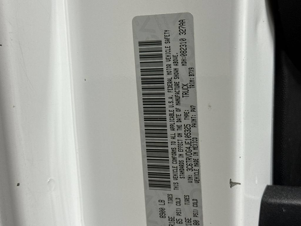 2018 RAM ProMaster Cargo Van 2500 High Roof 159" WB