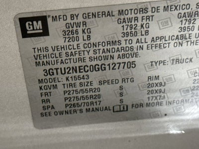 2016 GMC Sierra 1500 SLT