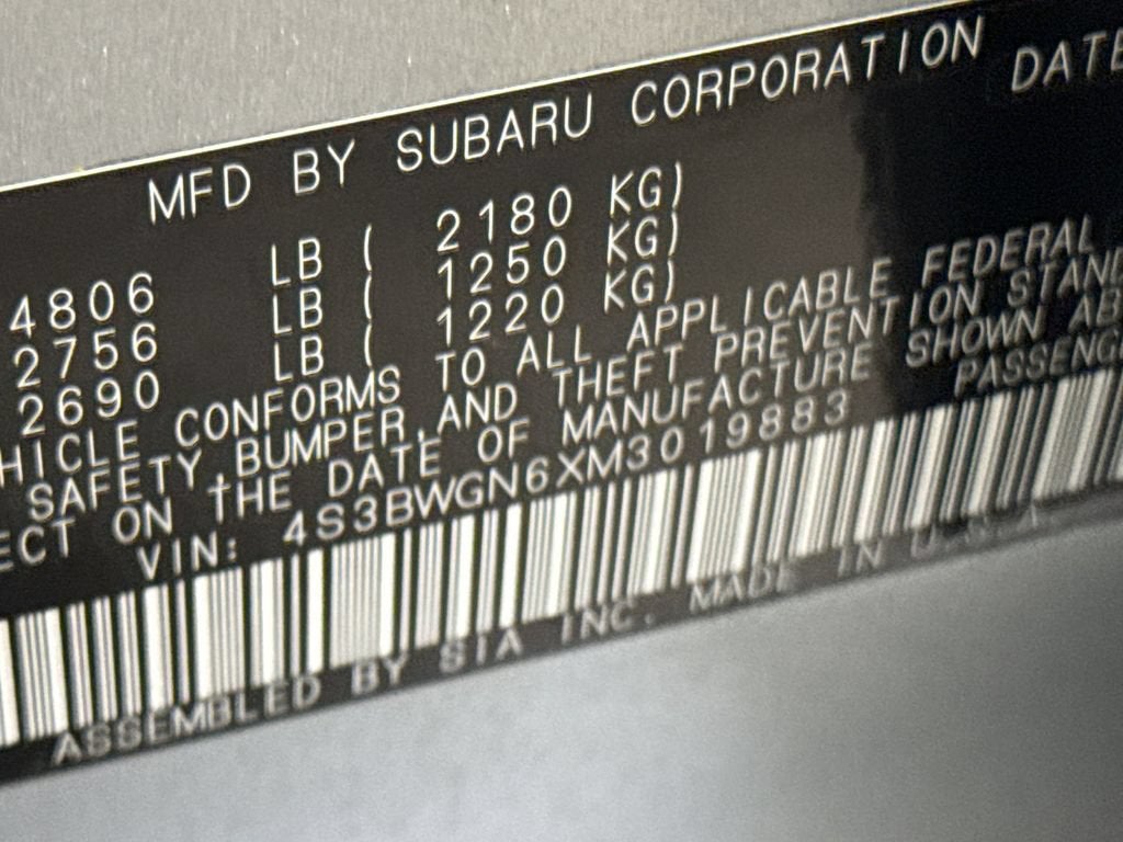 2021 Subaru Legacy Limited XT
