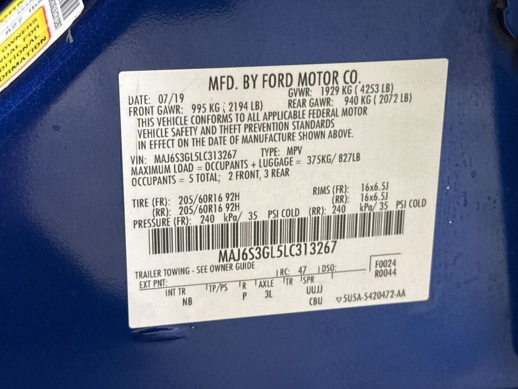 2020 Ford EcoSport SE